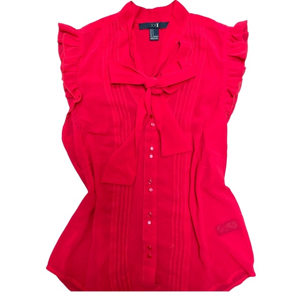 Tie Front Blouse - Picture 1 of 4